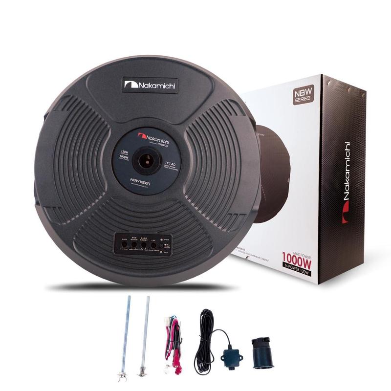 Auto falante subwoofer estepe ativa 1000 watts 4 ohms nakamichi
